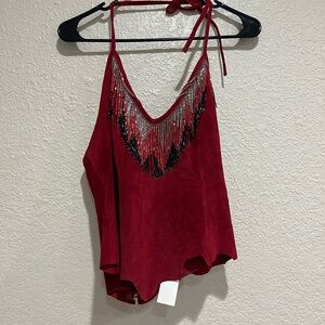 Cripple creek red tank top